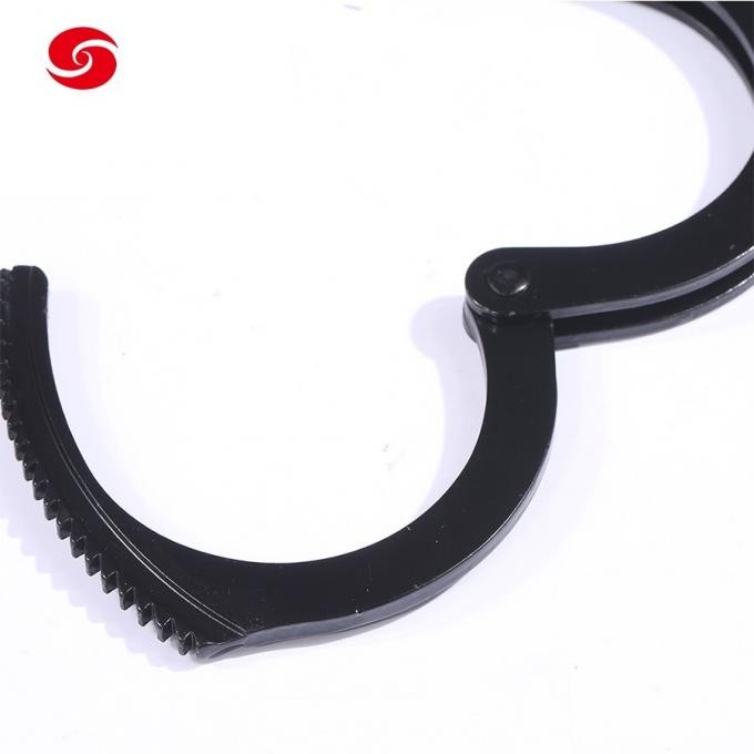 Xinxing OEM & ODM Police Carbon Steel Security Black Metal Handcuff