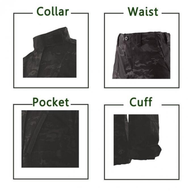 Airsoft Black Multicam Special Police Force Shirt Uniform