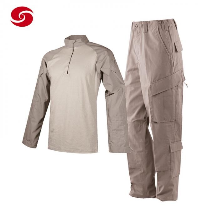 Khaki Frog Suit Combat Pants Tactical Clothing Tactical Suit for Man