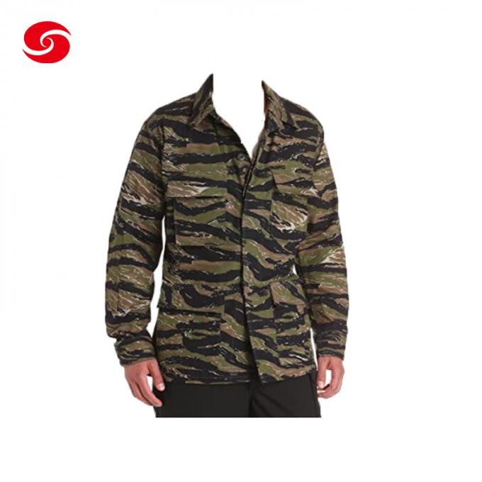 Army Military Tiger Strap Camouflage Combat Bdu Clothing Tactical Uniform