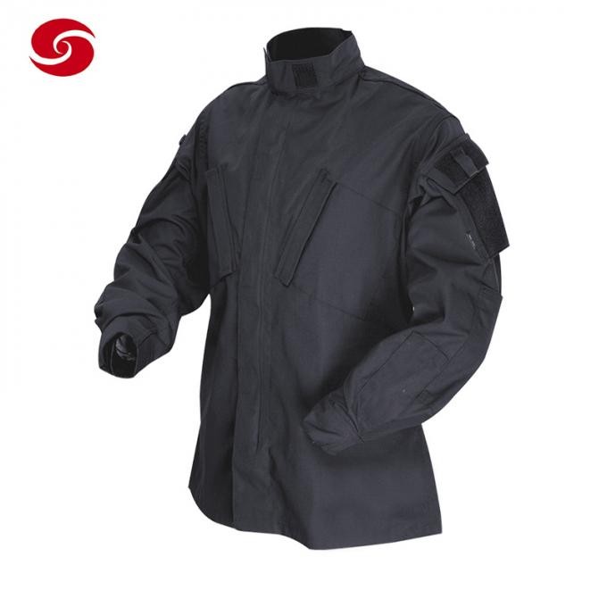 Black Color Security Guard Police Combat Ripstop Uniform
