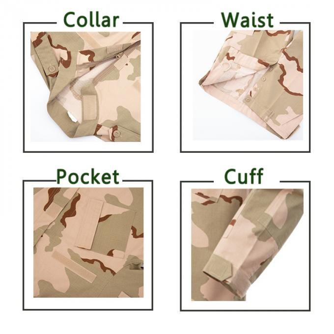 Bdu Tri Color Sand Desert Camouflage Military Uniform
