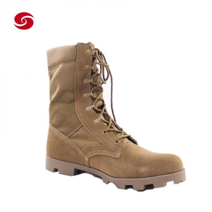 Cow Leather Cushioning Desert Combat Military Tactical Army Boots