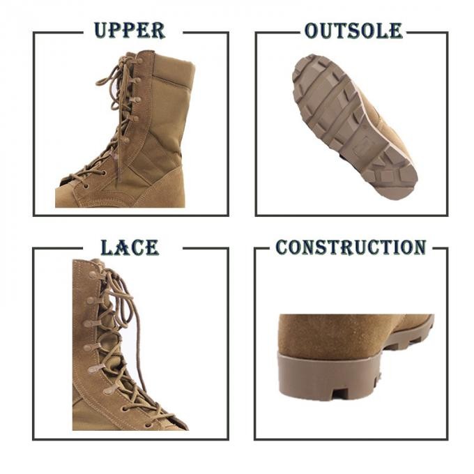 Cow Leather Cushioning Desert Combat Military Tactical Army Boots