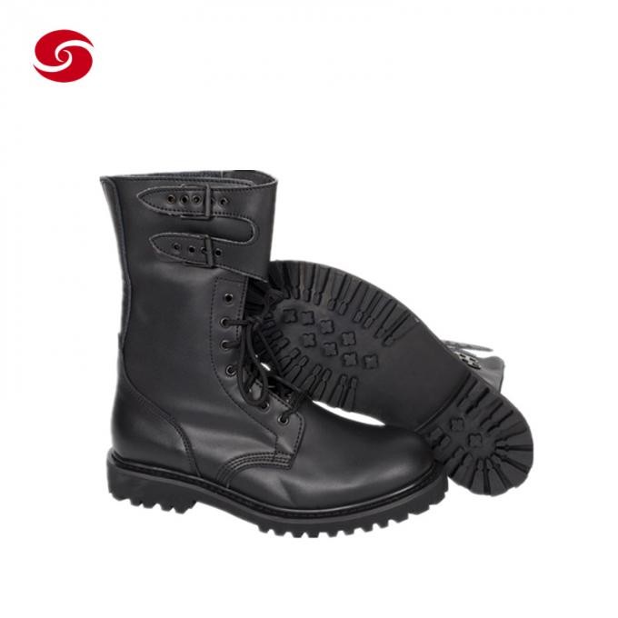 Black Tactical Boots/Army Boots/Combat Boots/Men Shoes Boots/Solider Boots/ Leather Boots/Police Boots