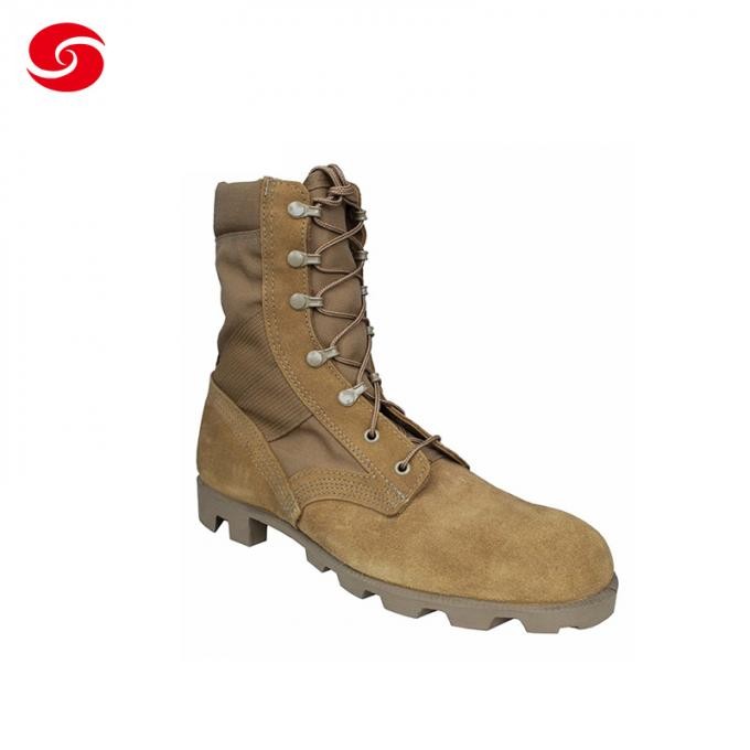 Desert Tan Khaki Military Spec Boots
