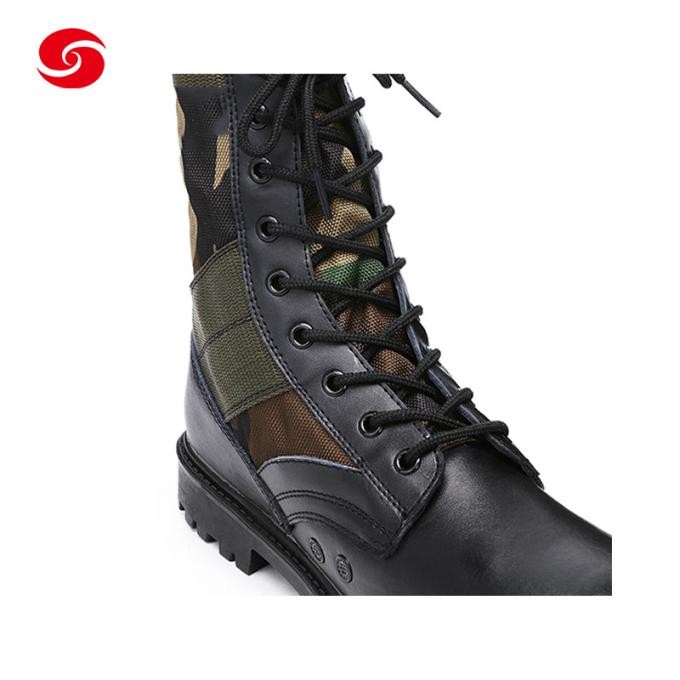 Woodland Camouflage Combat Boots Military Boots Army Jungle Boots