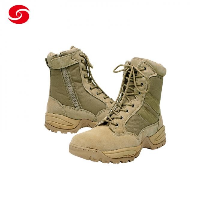 MD Sole Desert Boots Suede Leather Tactical Boots Khaki Army Boots