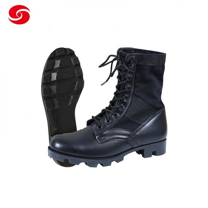 Army Jungle Black Leather Tactical Combat Military Boot
