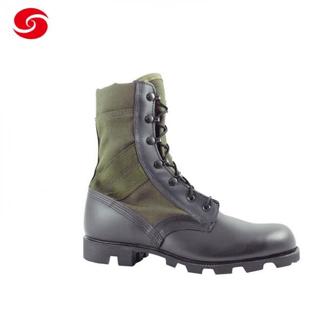 Army Jungle Black Leather Tactical Combat Military Boot