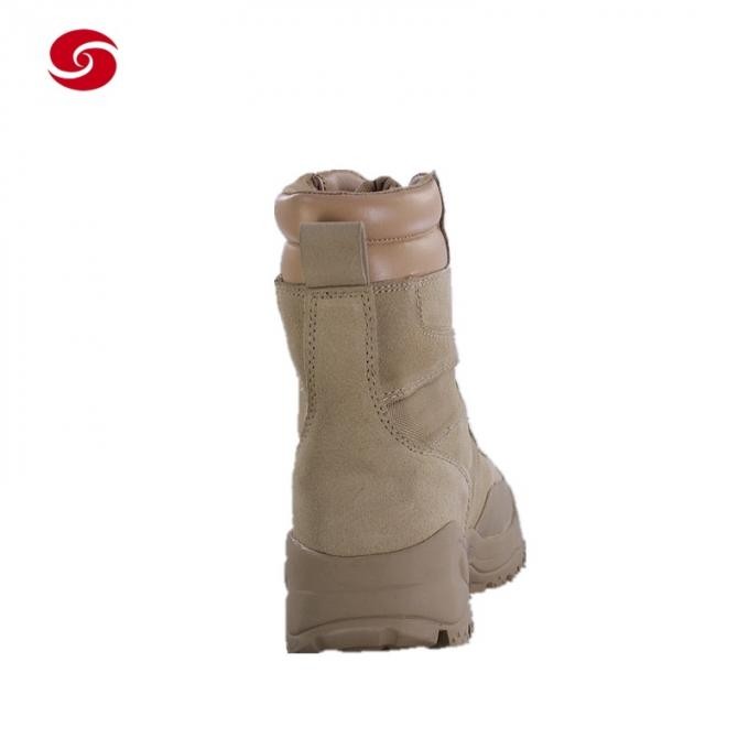 Light Brown Desert Combat Tactical Military Boots for Solider