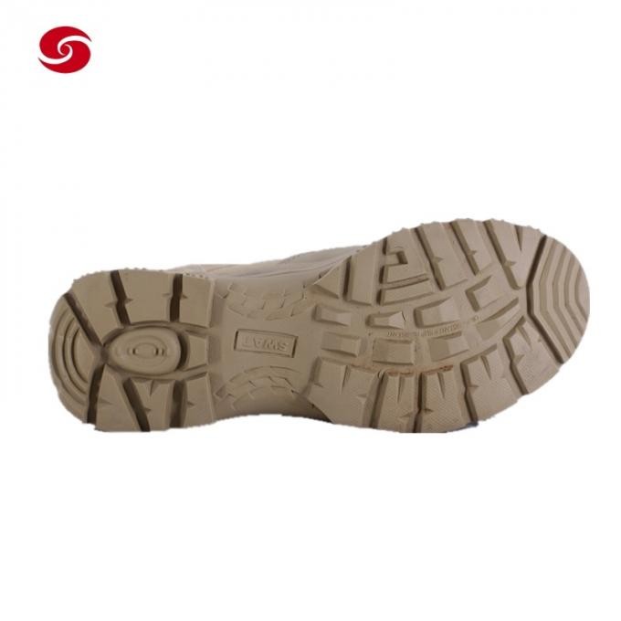 Light Brown Desert Combat Tactical Military Boots for Solider