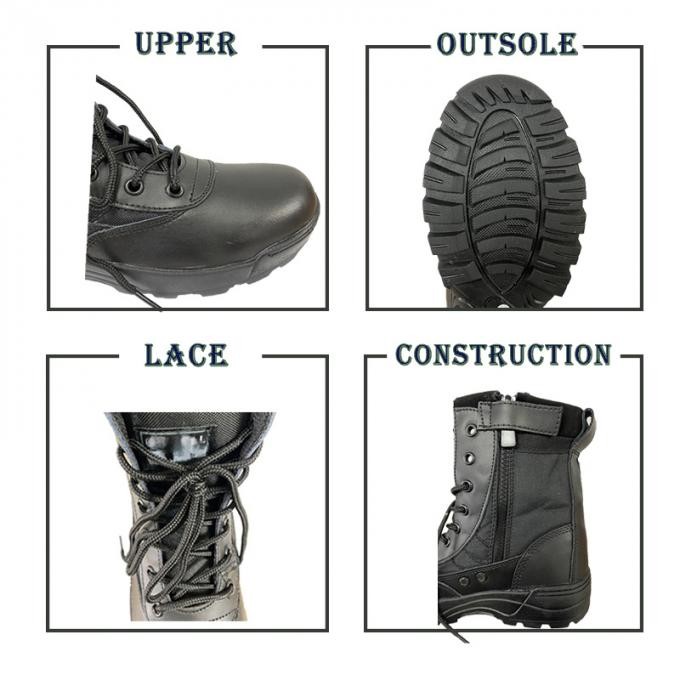 Swat Black Stock Military Army Tactical Policeman Boots