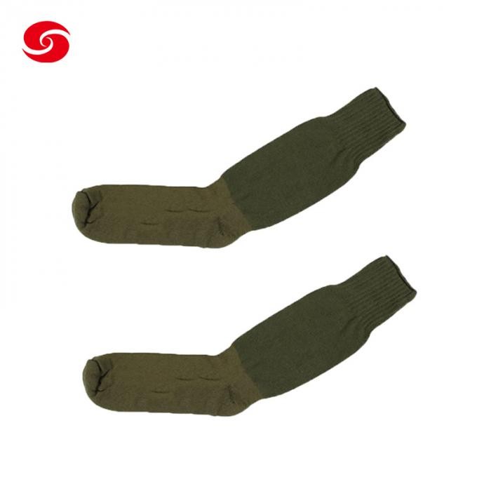 Wool Thick Military Army Green Boot Knee High Socks
