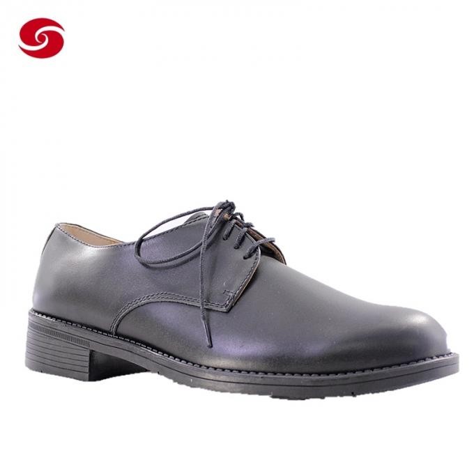 Man Leather Uniform Officer Shoes for Military Parade