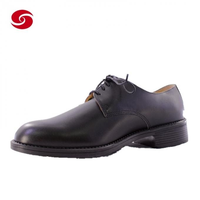 Man Leather Uniform Officer Shoes for Military Parade