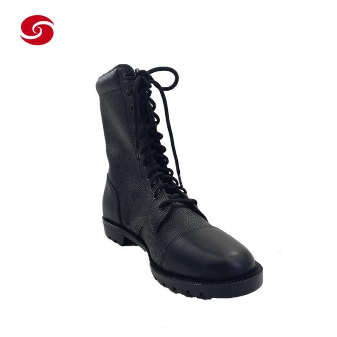 Full Leather Combat Tactical Boots for Policeman