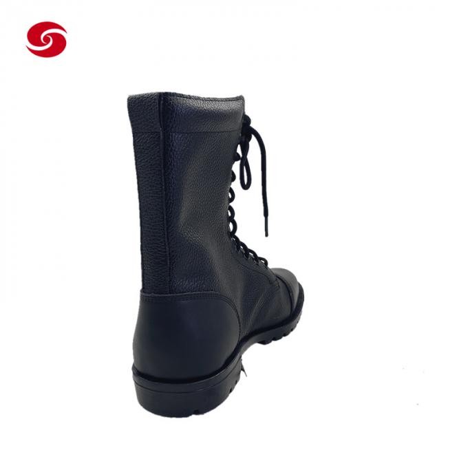 Full Leather Combat Tactical Boots for Policeman