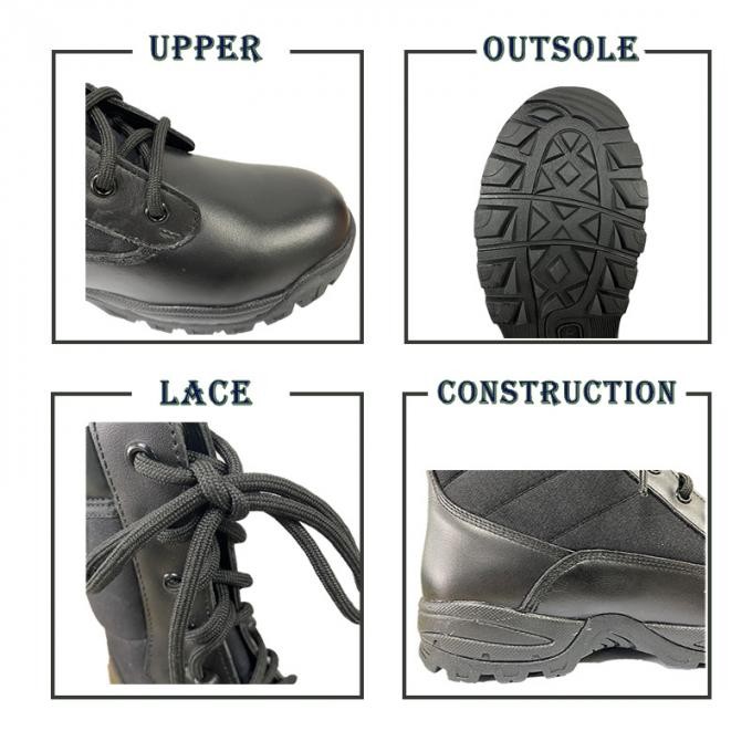 Light Weight Army Combat Police Tactical Boots with Zipper