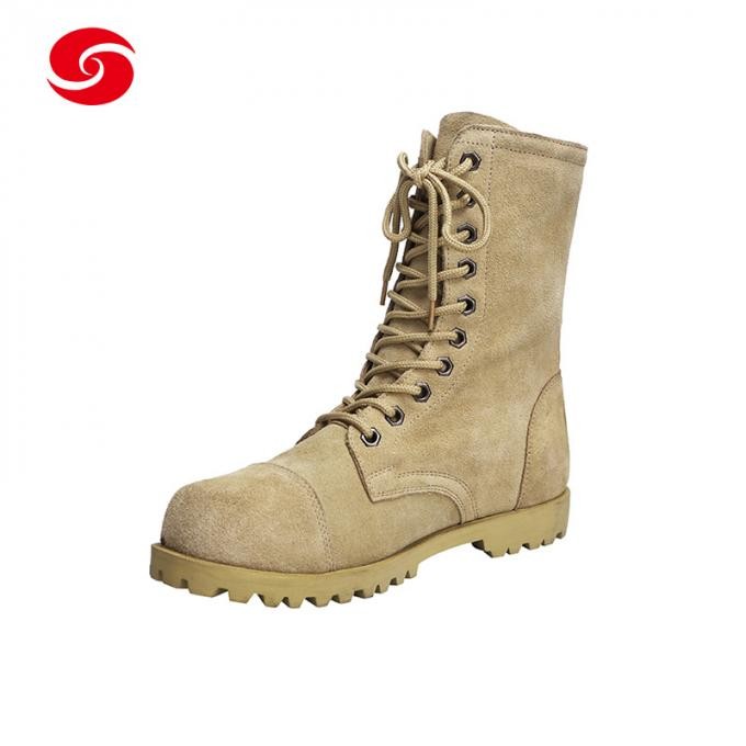 Desert Color Full Suede Leather Boots Men's Boots Military Boots