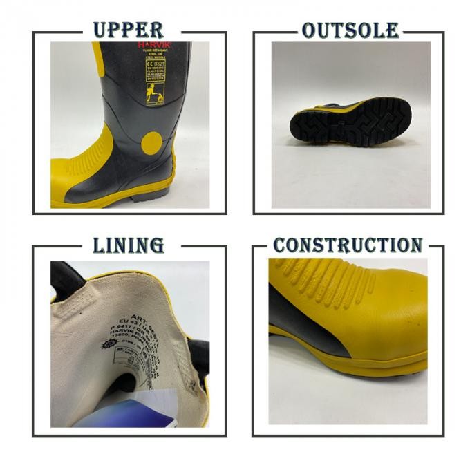 Emergency Fire Proof Firefighter Safety Shoes Boots for Fireman