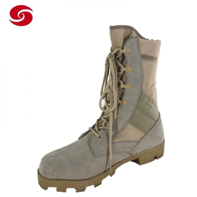 Leather Panama Military Desert Combat Boots for Solider