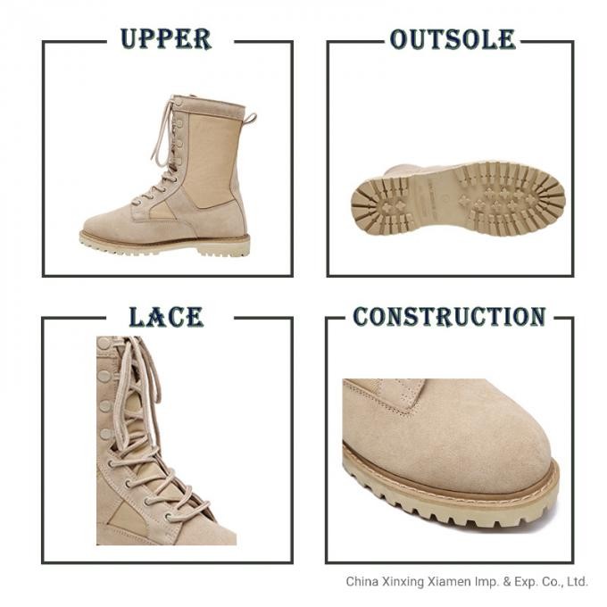 Sand Color Military Tactical Combat Jungle Boots