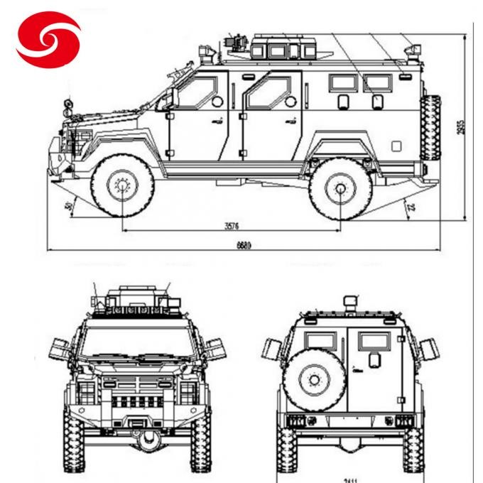 Nigeria Armored Police Bulletproof Personnel Carrier Vehicle