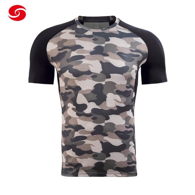 Bird Eye Cloth Fitness Sport Compression Running Sweater T Shirt