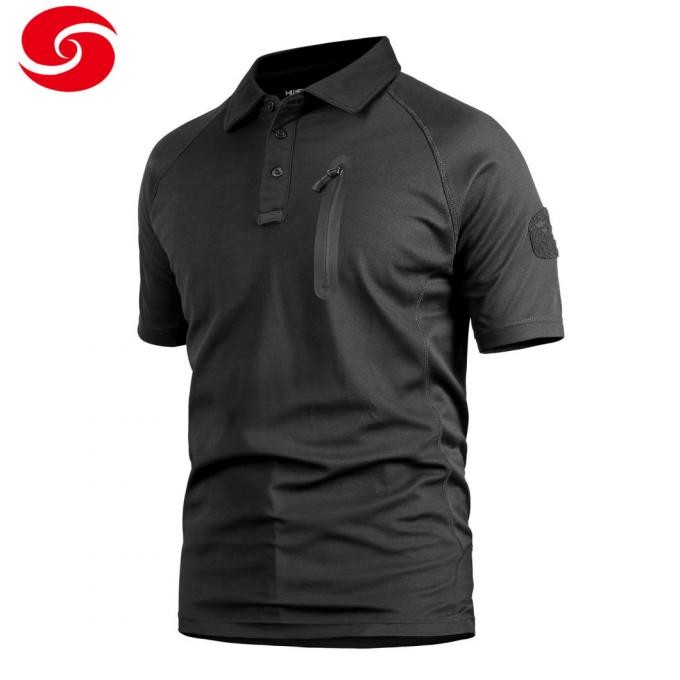 Water Repellent Quick Dry Military Combat Polyester Polo Shirt