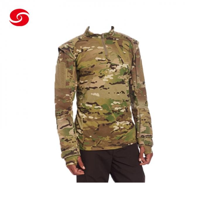 Military Tactical Uniform Combat Frog Suit Camouflage Training Shirt