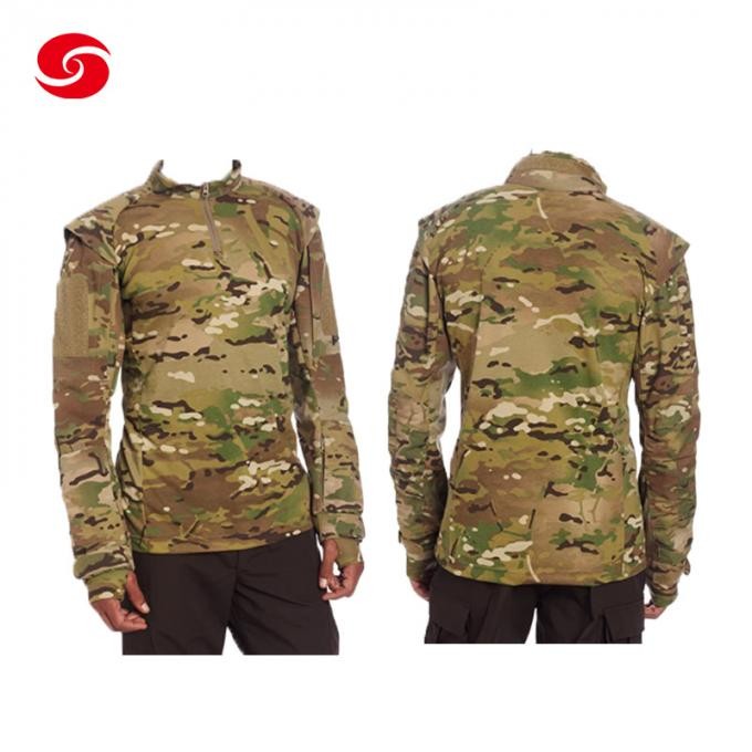 Military Tactical Uniform Combat Frog Suit Camouflage Training Shirt