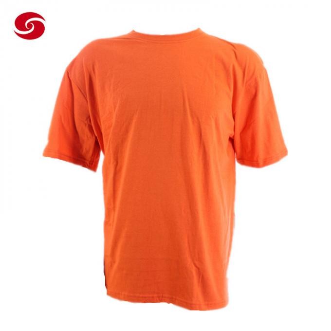 Orange Durability Cotton Short Sleeve Shirt for Prison