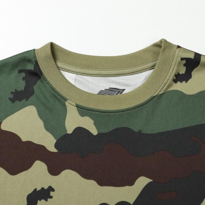 Africa Market Customized Cotton Woodland Camouflage T-Shirt