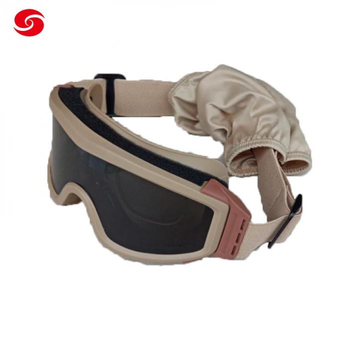 Nti Dust Anti-Terrorism Ballistic Army Military Shooting Tactical Glasses, Black Military Tactical Goggles