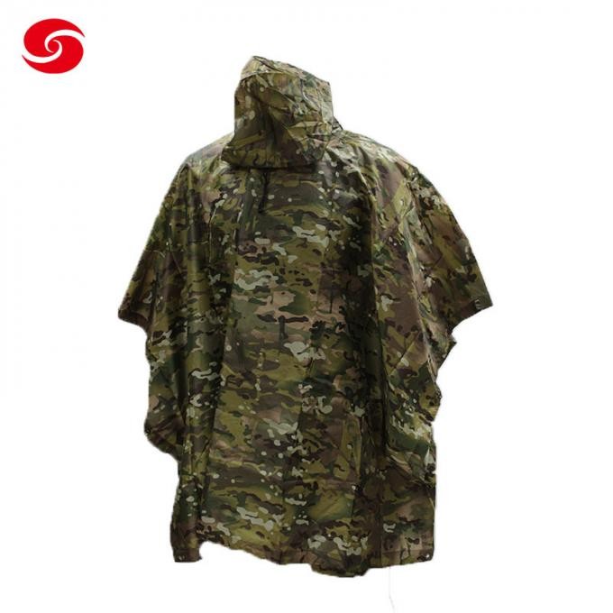 Police Coating Military Light Weight Army Outdoor Raincoat Army Woodland Camouflage Poncho