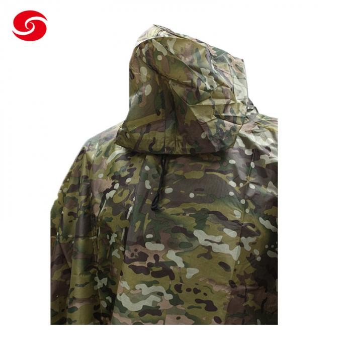 Police Coating Military Light Weight Army Outdoor Raincoat Army Woodland Camouflage Poncho