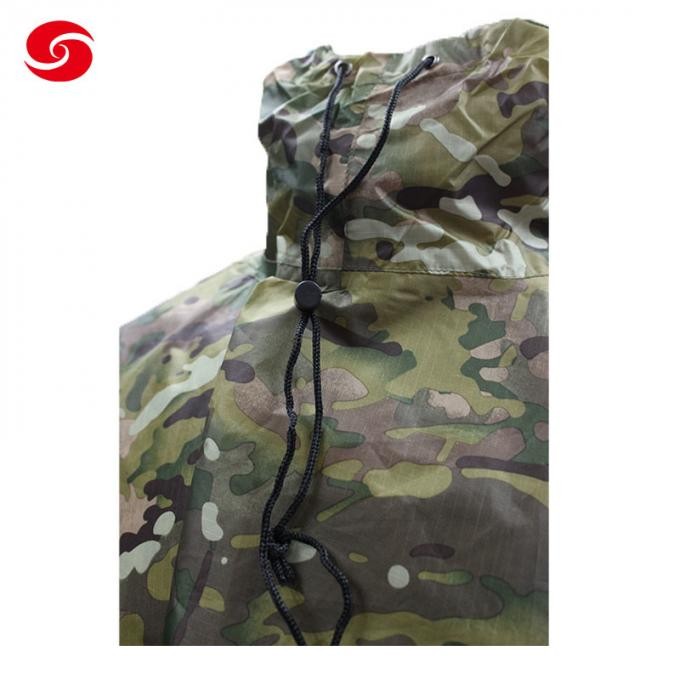 Police Coating Military Light Weight Army Outdoor Raincoat Army Woodland Camouflage Poncho