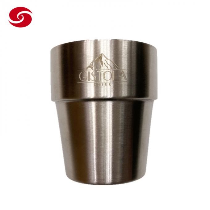 Double Walled SUS304 Stainless Steel Mug Cup with Customized Laser Logo