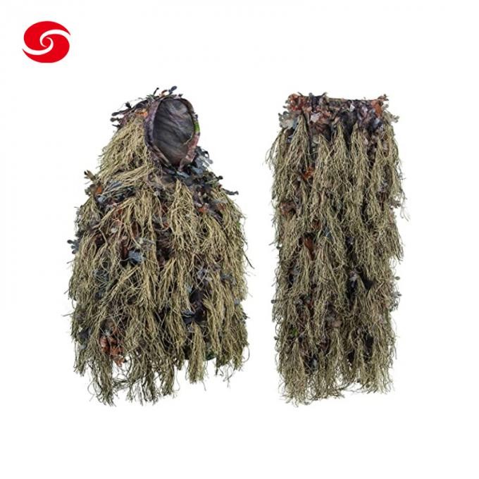 3D Leaves Woodland Camouflage Ghillie Suit Military Clothes and Pants for Hunting Shooting Airsoft Wildlife