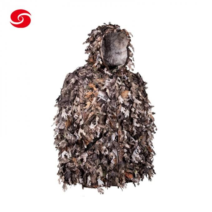 Sniper Cover Military Woodland 3D Leaf Camouflage Jungle Ghillie Suit for Hunting Birding