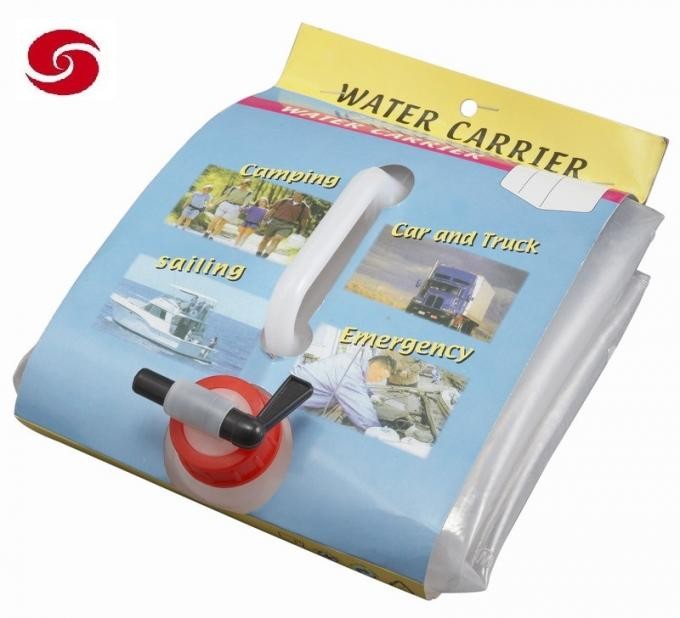 5L/10L/20 L LDPE/PE Transparent Food Level Camping Folding Plastic Military Disaster Relief Water Jerry Can for Outdoor