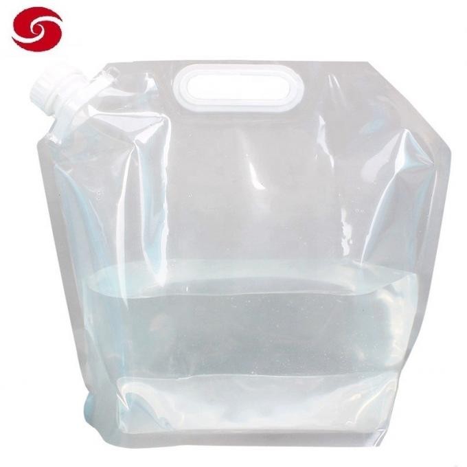 5L/10L Sports Folding PVC PE The Water Bag/ Outdoor LDPE Drinking Water Bag/ Portable Outdoor Disaster Relief Water Bag Water Bag for Outdoor