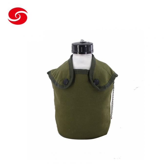 Aluminum Camping Military Drinking Kettle Army Waiter Bottle with Cover and Cup