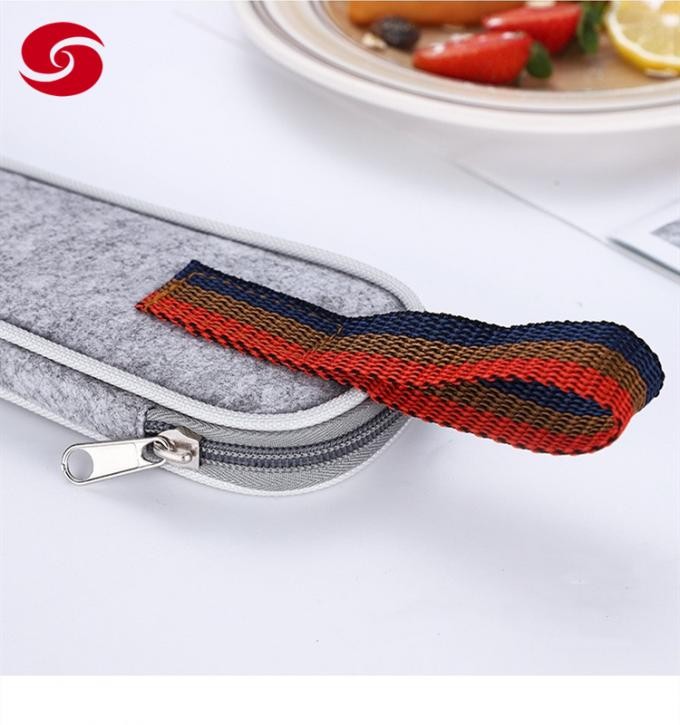 Reusable Stainless Steel Travel Flatware Camping Cutlery Set in Case