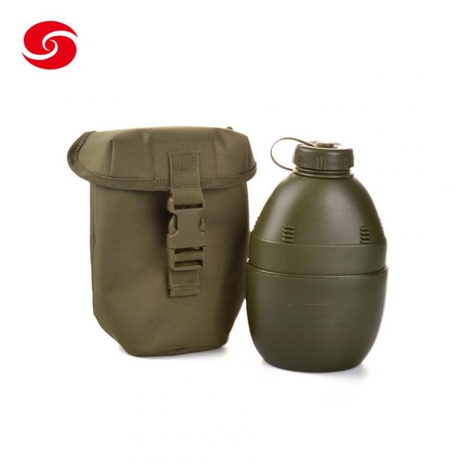 Plastic Army Water Bottle PE Military Canteen Kettle
