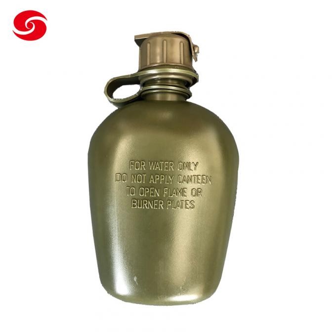 0.8L Army Green Military Hppe Plastic Water Bottle with Filter Cap for Gas Mask