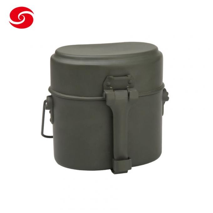 3-Piece Military Foldable Camping Tableware Sets with Lunch Boxes Army Canteen