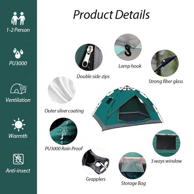 Hiking Military Beach Folding Automatic Popup Army Individual Tent