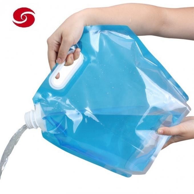 5L/10L Sports Fold The Water Bag Plastic Drinking Water Bag Portable Outdoor Disaster Relief Water Bag